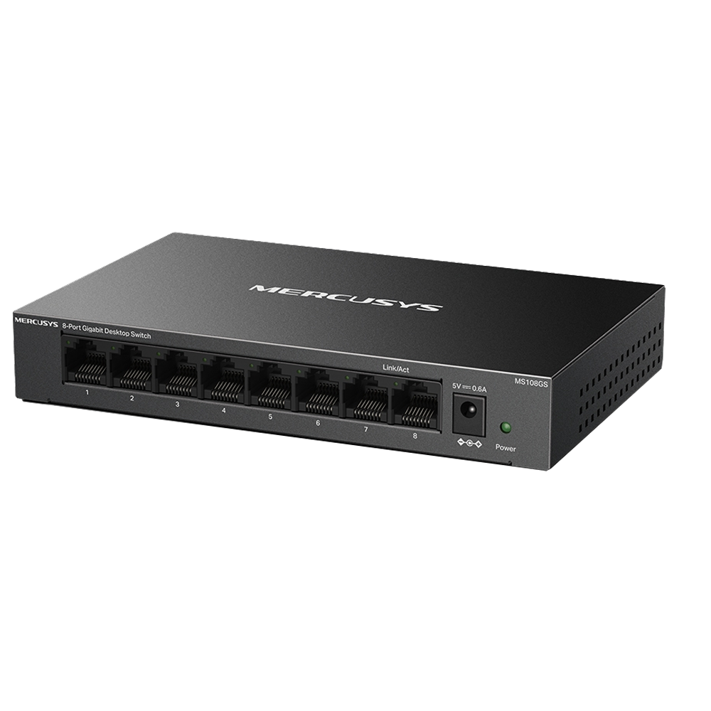 Mercusys MS108GS 8-Port 10/100/1000 Mbps Masaüstü Switch