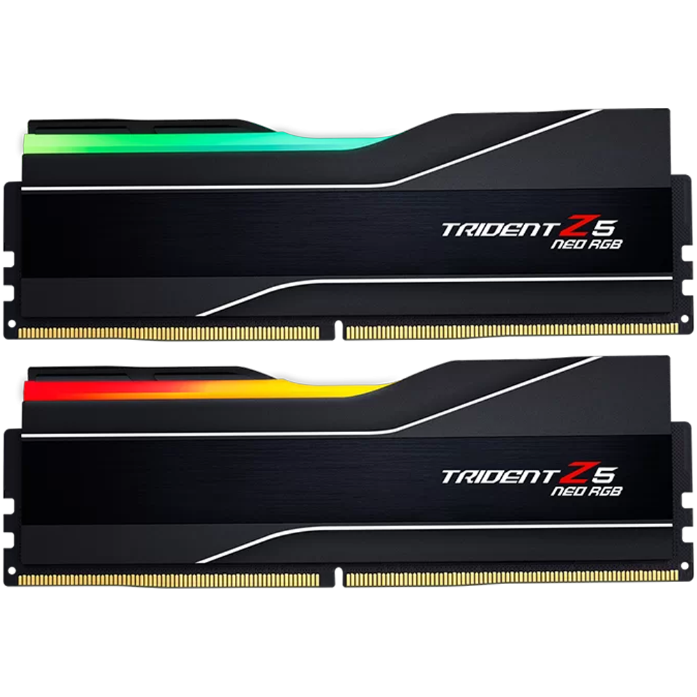 GSKILL 96GB (2x48GB) Trident Z5 Neo RGB DDR5 6000Mhz CL28 AMD EXPO Dual Kit Ram görsel 1