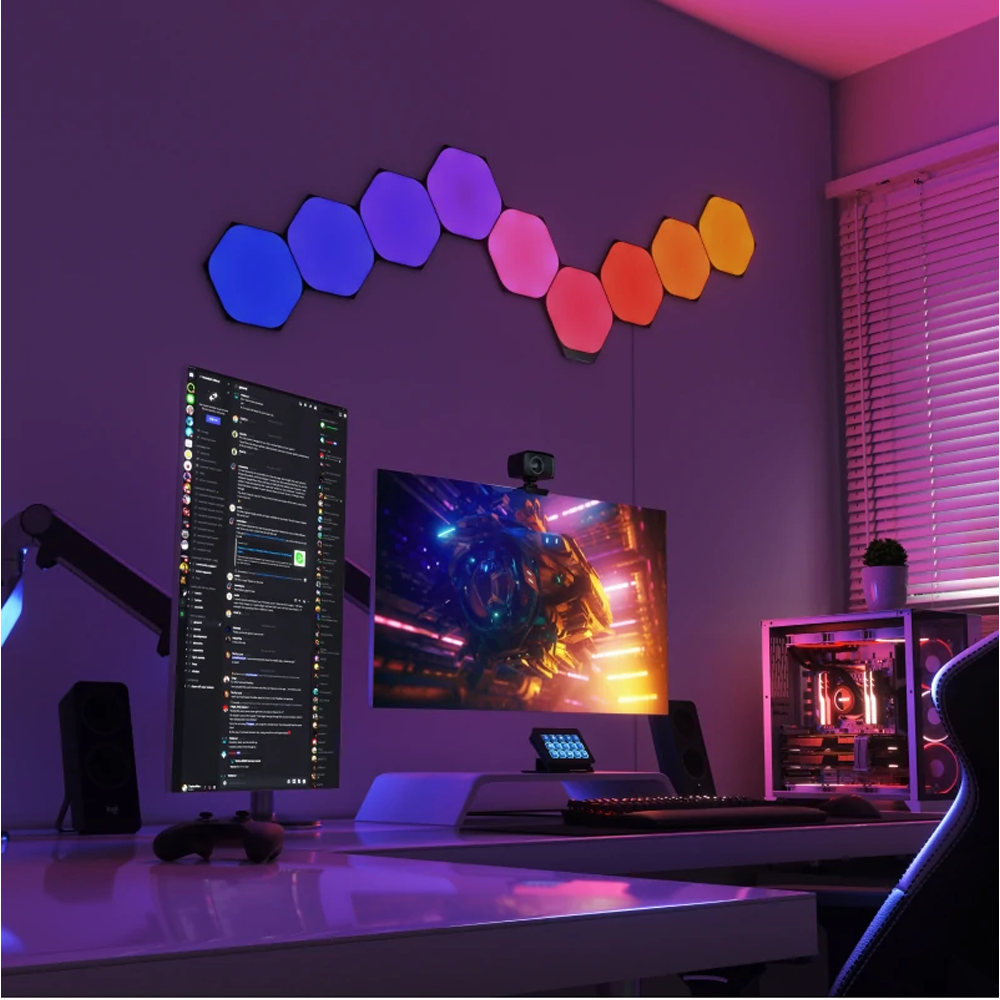 Nanoleaf RGBW Siyah Altıgen Duvar Aydınlatma