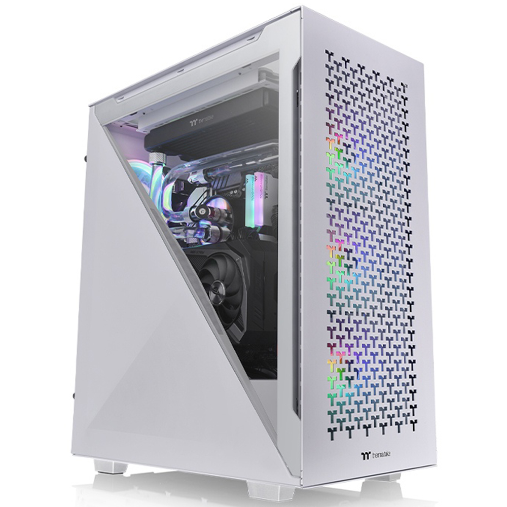 Thermaltake Divider 500 TG Air Snow Tempered Glass USB 3.2 ATX Mid Tower Kasa