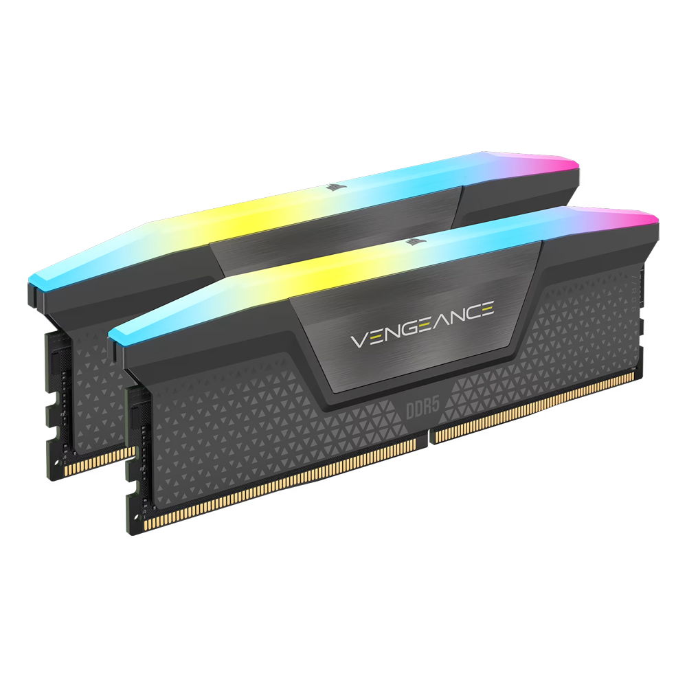 CORSAIR 32GB(2x16GB) Vengeance RGB 6000MHz CL38 DDR5 EXPO/XMP Gri Dual Kit Ram