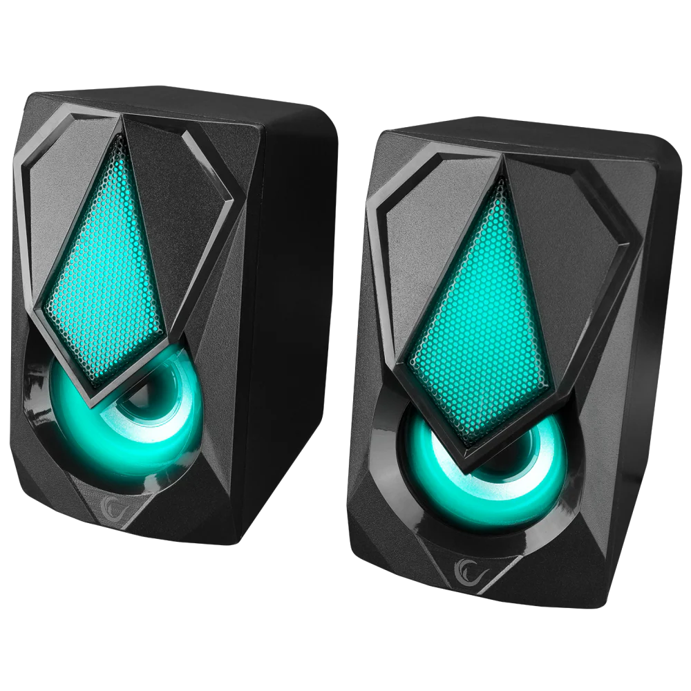 Rampage RMS-G19 2.0 RMS 2Wx2 RGB USB 40dB Siyah Bluetooth Gaming Hoparlör