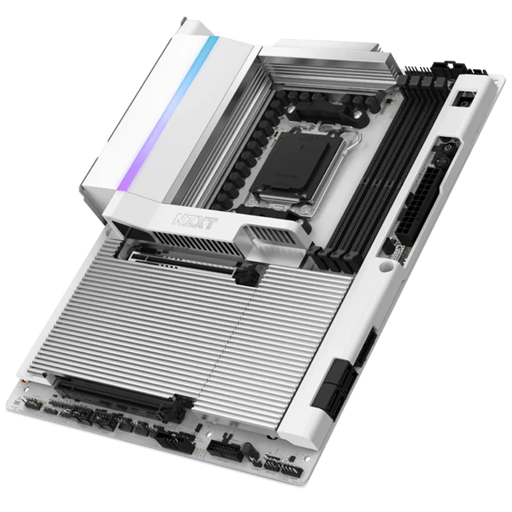 NZXT N9 X870E 8000MHz(OC) DDR5 Soket AM5 WIFI7 M.2 RGB Beyaz ATX Anakart