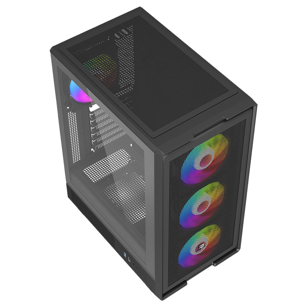 PowerBoost A601B 600W 80+ Bronze Tempered Glass USB 3.0 RGB Siyah ATX Mid Tower Kasa