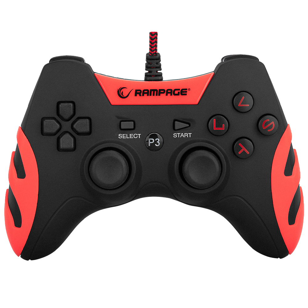 Rampage SG-R218 PS3/PC X INPUT Kırmızı USB 1.8m Joypad