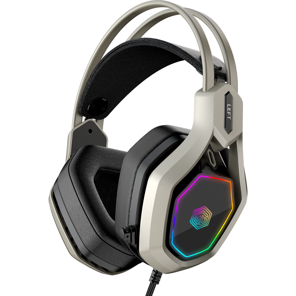 GameBooster GB-H14 SYNER Virtual  7.1 Surround Rainbow Gri Kablolu Gaming Kulaklık