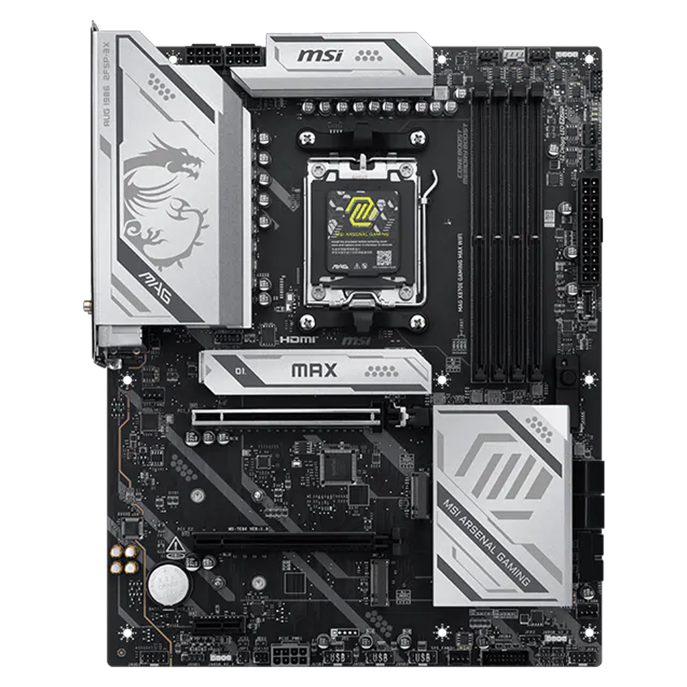 MAG X870E GAMING MAX WIFI 8200MHz(OC) DDR5 Soket AM5 M.2 HDMI USB-C mATX Anakart