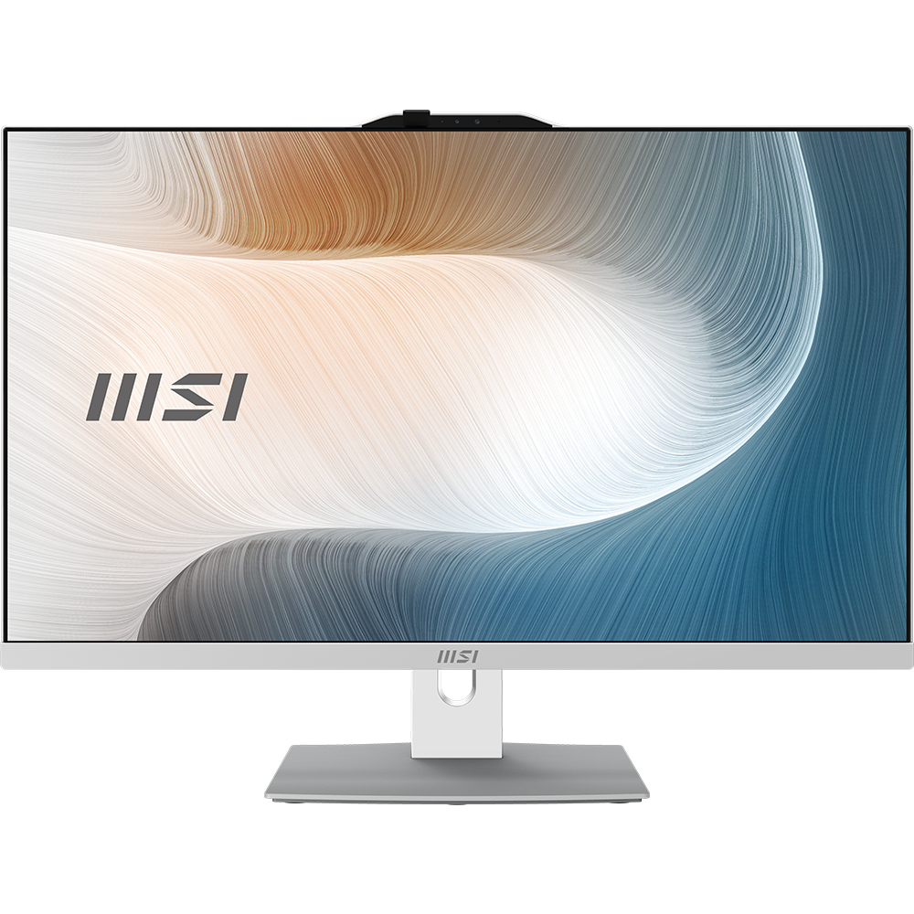 MSI MODERN AM272P 12M-1255XTR i5-1235U 16GB DDR4 500GB SSD DOS 27" FHD Beyaz AIO Masaüstü PC