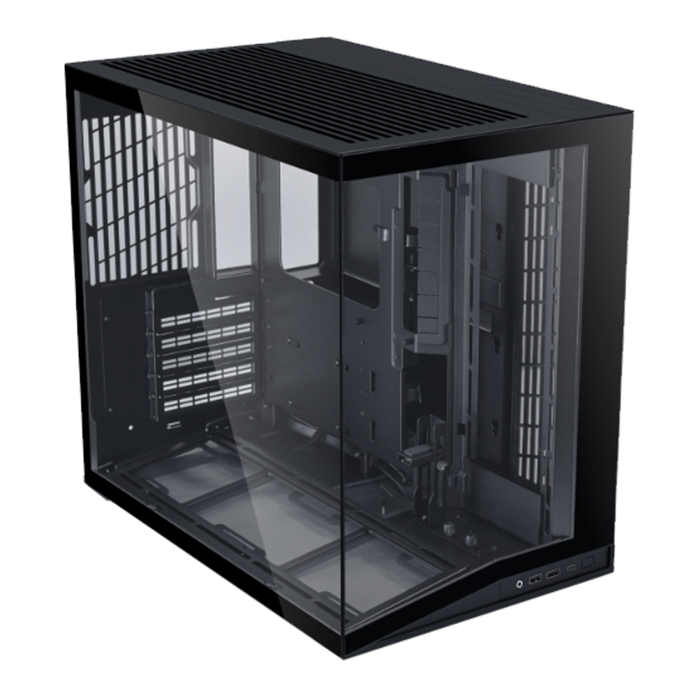 LIAN LI O11 MINI V2 Mesh Tempered Glass Type-C Siyah ATX Mid Tower Kasa