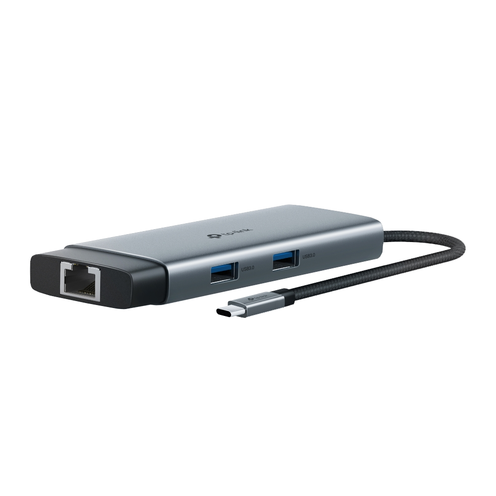 TP-LINK UH6120C 4K/60Hz HDMI GİGABİT Ethernet 2xUSB-A 1xType-C 1XRJ45 1xPD 100W Çevirici Çoklayıcı Hub