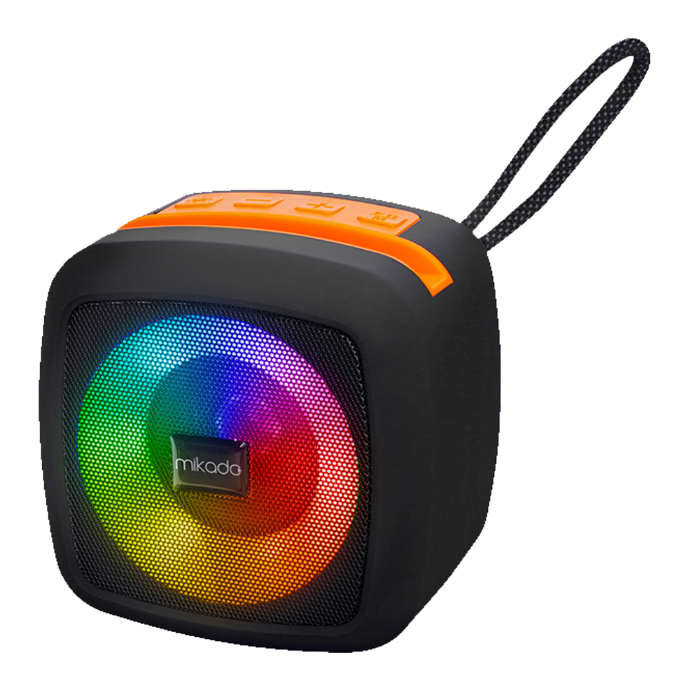 MIKADO MD-29BT 5W 1200mAh RGB Siyah Bluetooth Taşınabilir Hoparlör