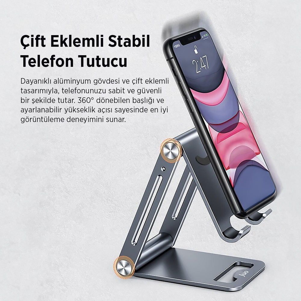 Juo Katlanabilir Masaüstü Telefon Tutucu Stand