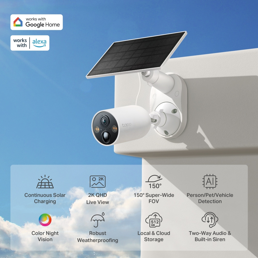 TP-LINK TAPO C425 KIT Güneş Enerjili Wi-Fi Güvenlik Kamerası