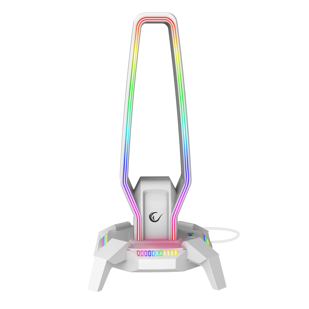 Rampage RM-H27 IGRIS Type-C RGB Beyaz Kulaklik Standi | ITOPYA
