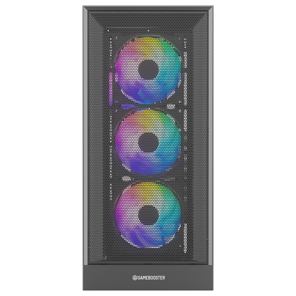 GameBooster MYSTRAL 750W 80+ Bronze ATX3.1 Gen5.1 Mesh ARGB E-ATX Mid Tower Siyah Kasa
