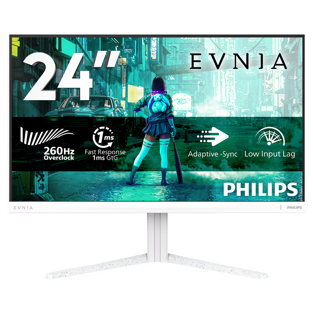 Philips Evnia 24M2N3201P 23.8" 260Hz(OC) 1ms HDMI DP Adaptive Sync HDR10 Pivot FHD Fast IPS Gaming Monitör