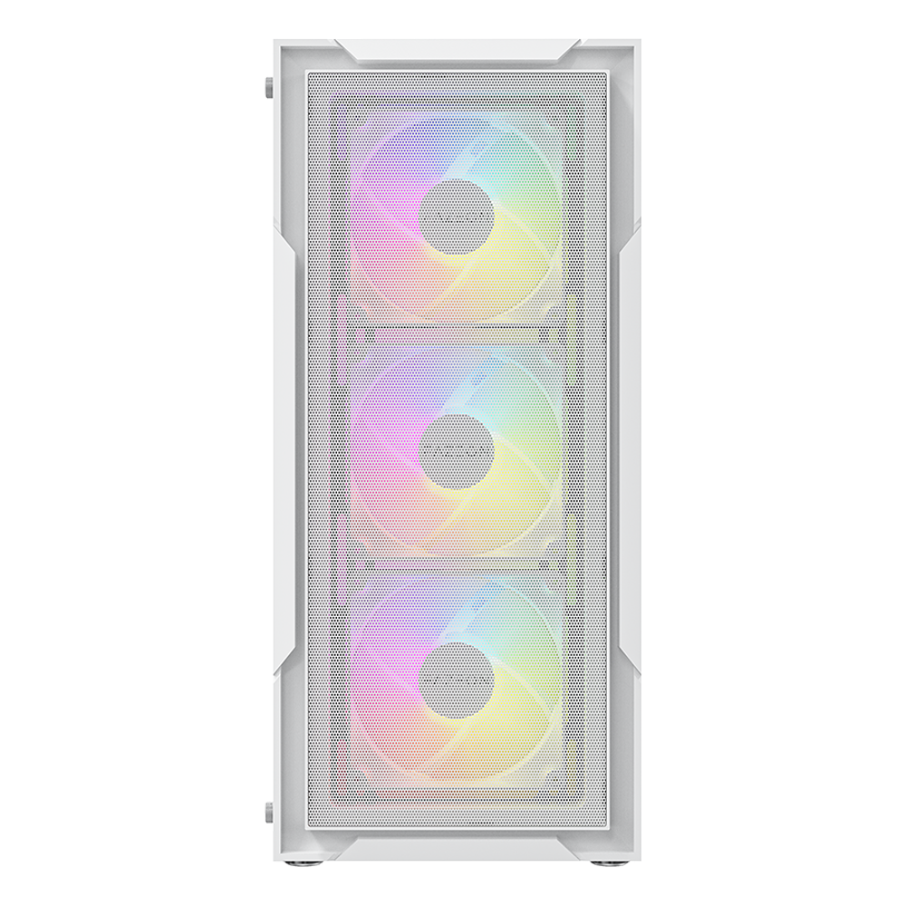 FAZEON F11 650W 80+ Bronze Tempered Glass Mesh 4x RGB Fanlı USB 3.0 Beyaz ATX Bilgisayar Kasası