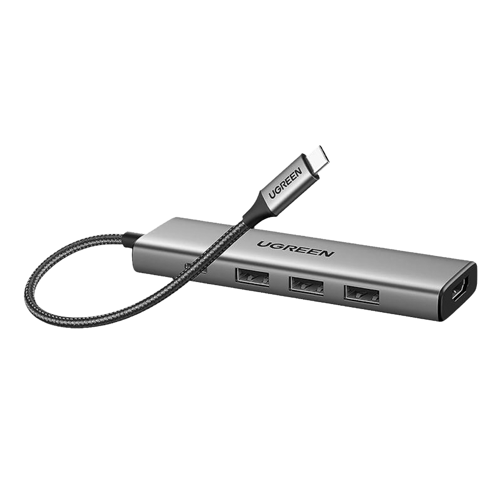 UGREEN 5-in-1 Type-C 100W PD 4K HDMI Gri Hub Çoklayıcı