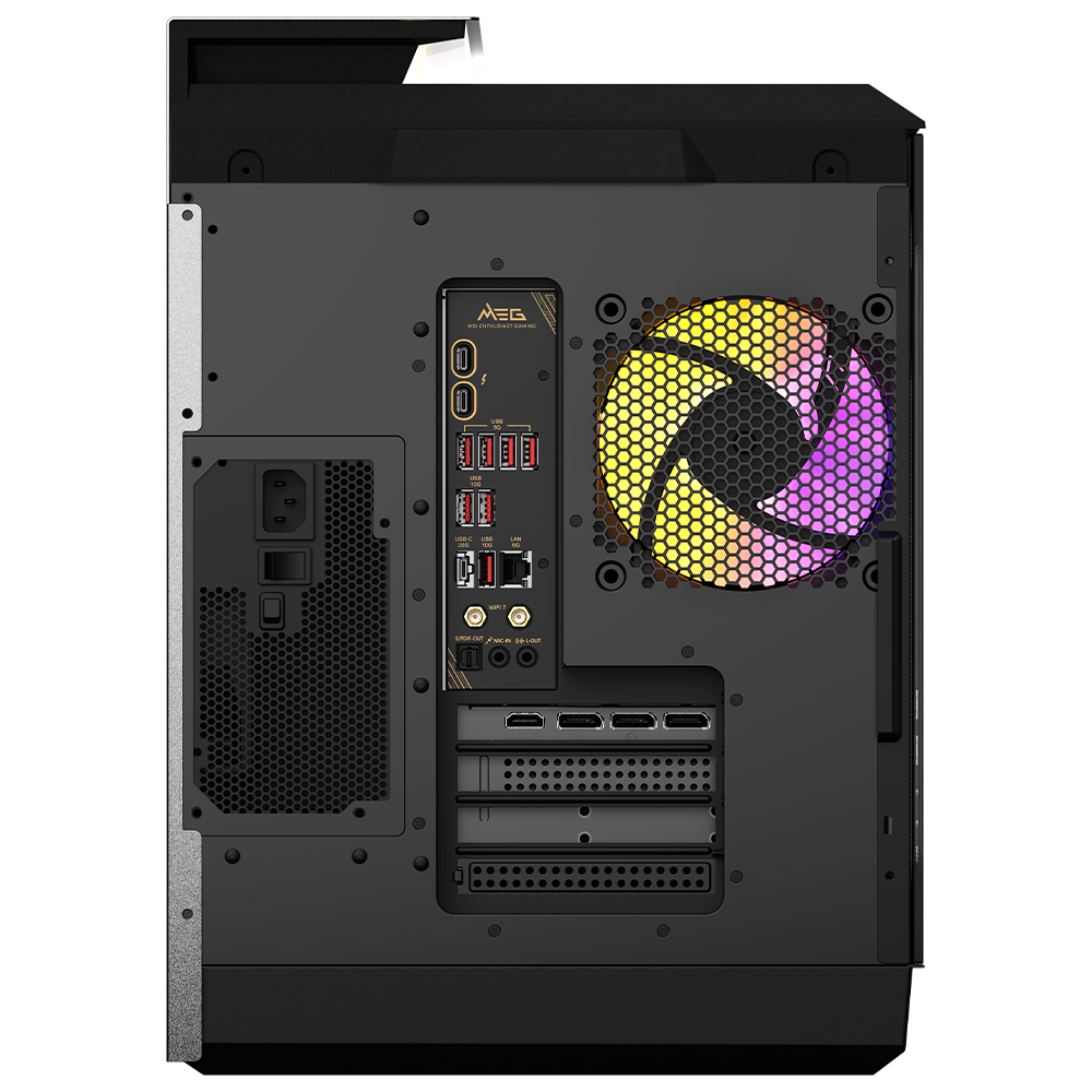 MSI MEG VISION X AI 2NVV9-056TR ULTRA 9 285K 32GB DDR5 2TB SSD RTX5080 VENTUS 3X 16G W11 Siyah Gaming Pc