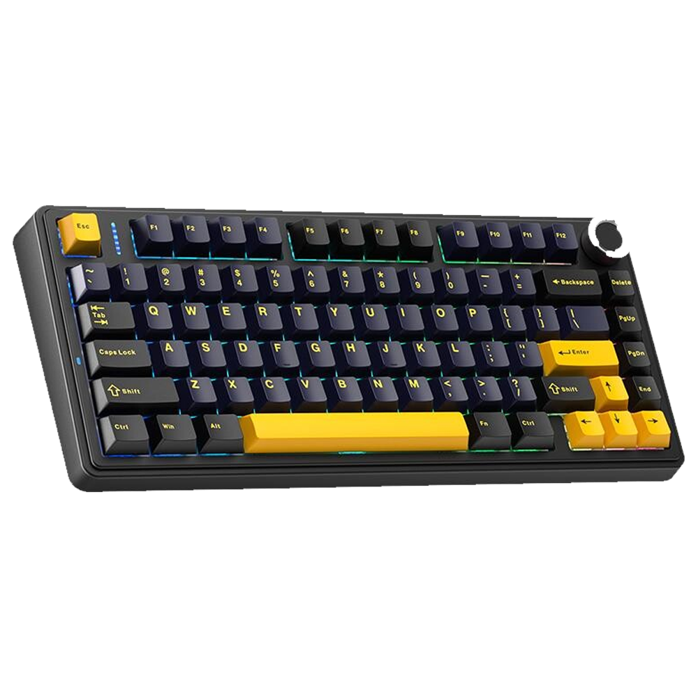 Aula F75 Gray Switch Hot Swap TKL RGB Siyah Kablosuz Gaming Klavye