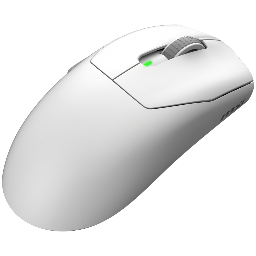 MSI FORGE GM340 Wireless 12000 DPI 1000Hz RGB Kablosuz Beyaz Gaming Mouse
