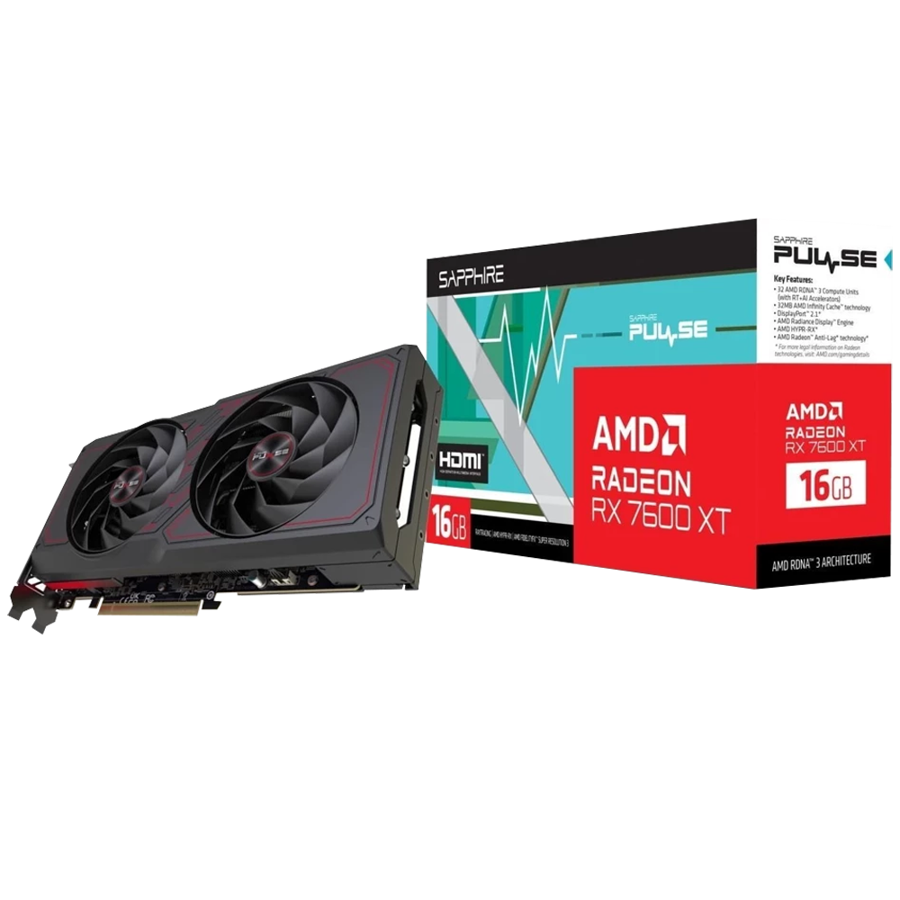 SAPPHIRE RX 7600 XT 16GB GDDR6 128Bit Ekran Kartı görsel 1