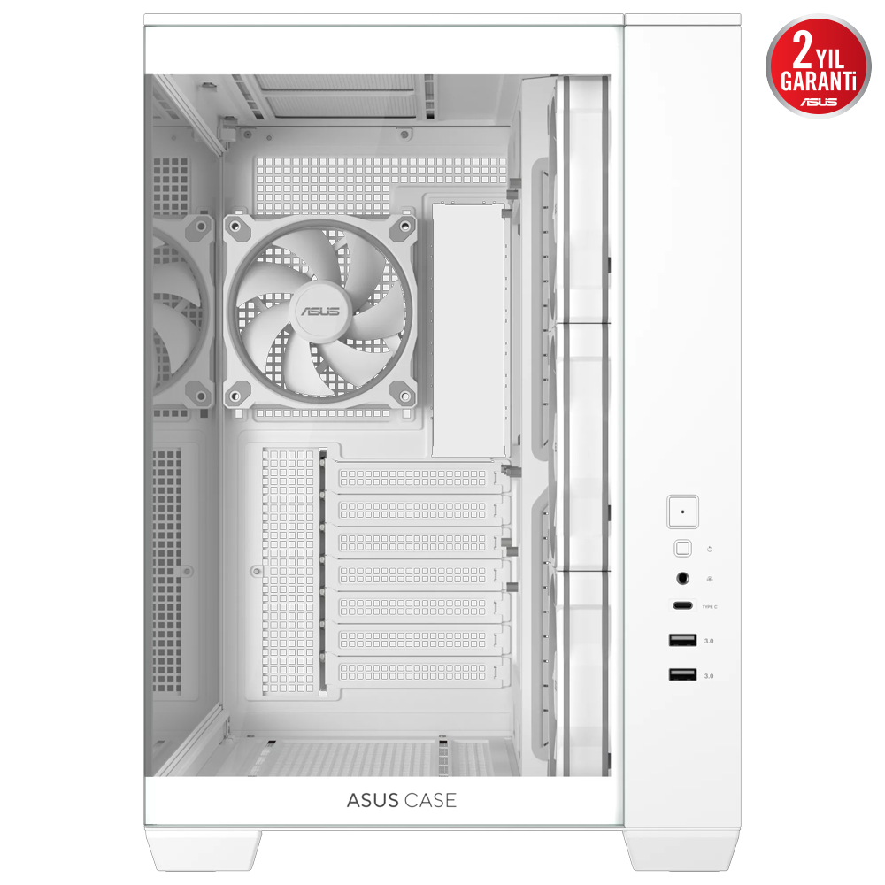 ASUS A32 PLUS Tempered Glass ARGB  Beyaz ATX Bilgisayar Kasası