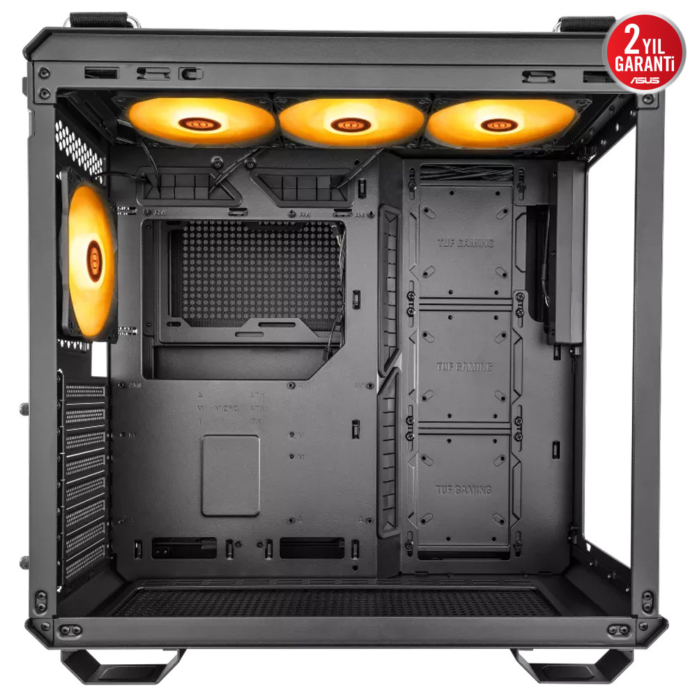 ASUS TUF GAMING GT502 PLUS Tempered Glass RGB Siyah USB 3.2 Mid Tower Kasa