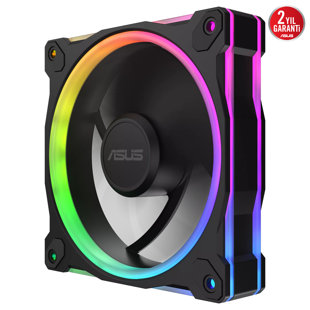 ASUS PRIME MR120 Reverse ARGB 120mm Üçlü Siyah Kasa Fanı