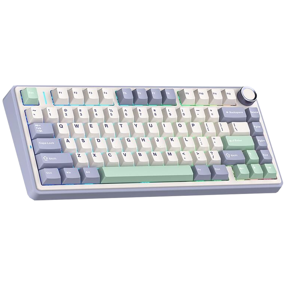 Aula F75 Gray Switch Hot Swap TKL RGB Pastel Kablosuz Gaming Klavye