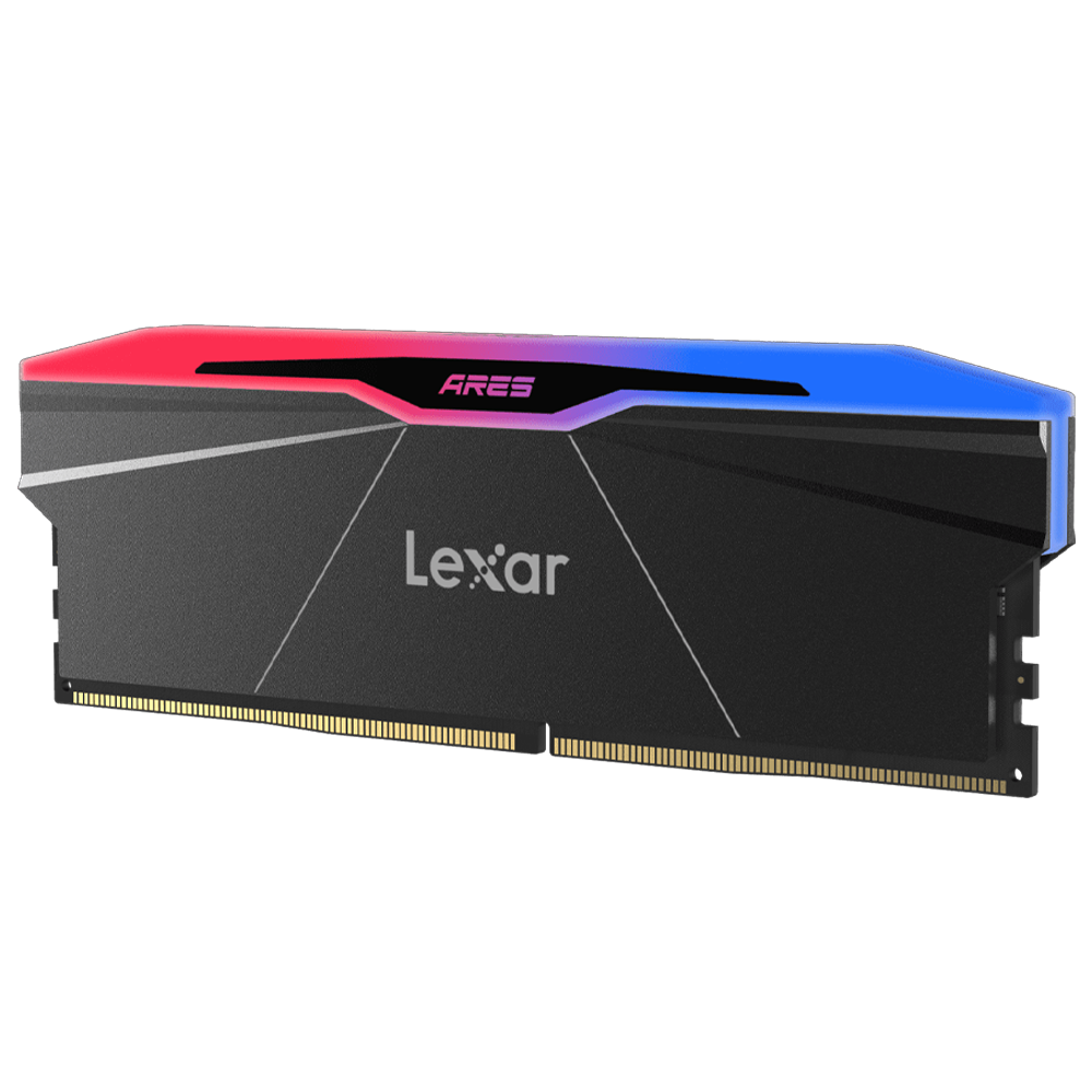 Lexar 64GB (2x32GB) ARES RGB 6400MHz CL32 XMP/EXPO DDR5 Siyah Dual Kit Ram
