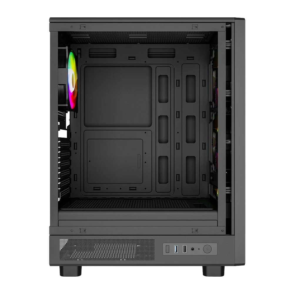 PowerBoost PB-A600B 600W 80+ USB 3.0 Rainbow Fanlı Mesh ATX Mid Tower Siyah Kasa 