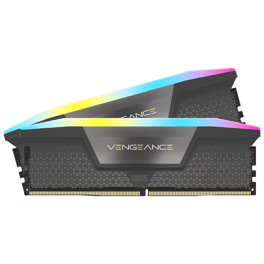 CORSAIR 32GB(2x16GB) Vengeance RGB 6000MHz CL38 DDR5 EXPO/XMP Gri Dual Kit Ram
