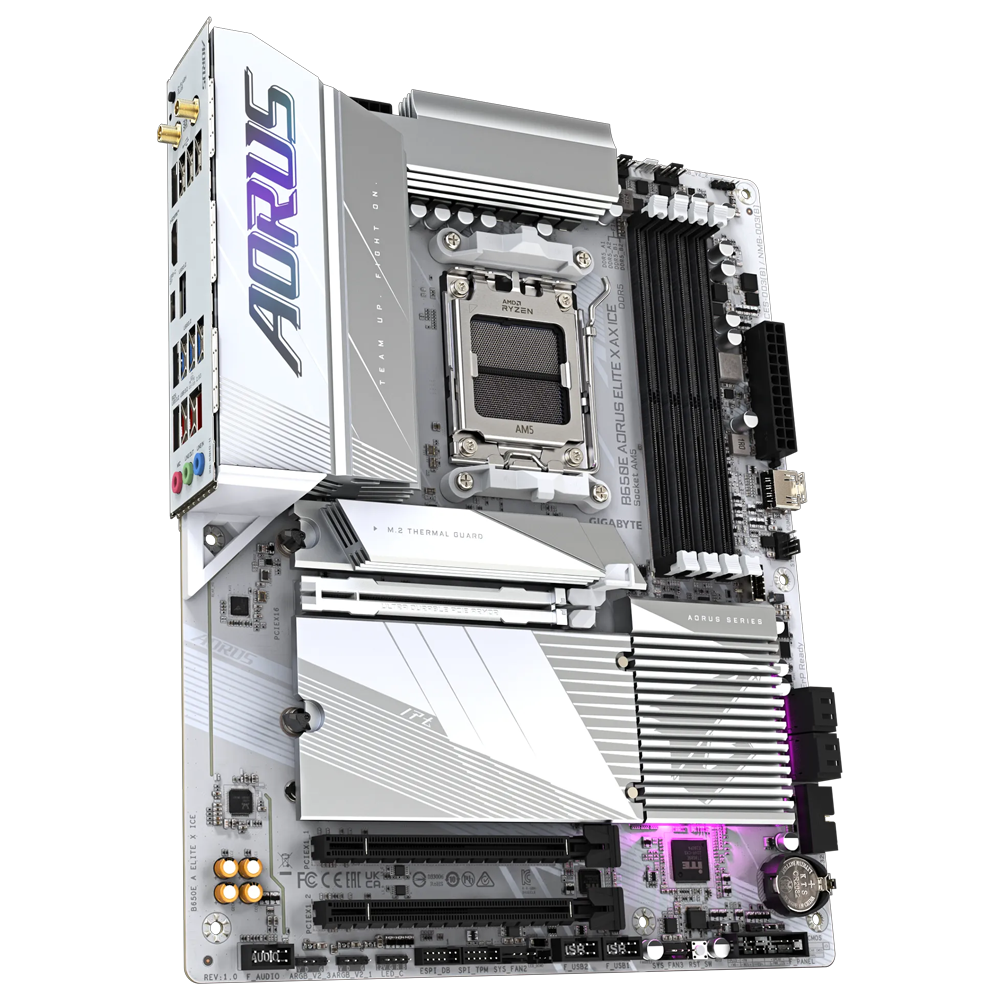 GIGABYTE B650E AORUS ELITE X AX ICE 8000MHz(OC)DDR5 Soket AM5 M.2 HDMI DP ATX Anakart
