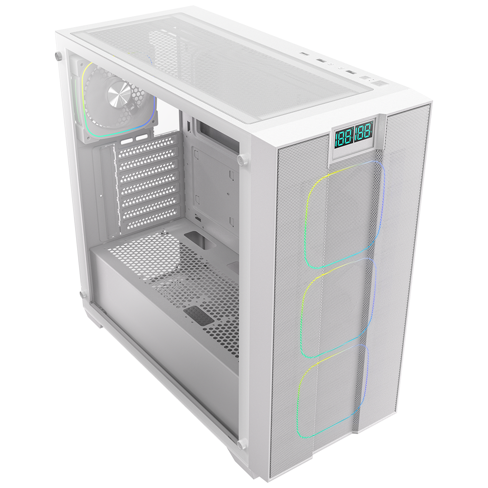 BitFenix IT200 750W 80+ Bronze ATX 3.1 Tempered Glass FRGB Beyaz ATX Mid Tower Kasa
