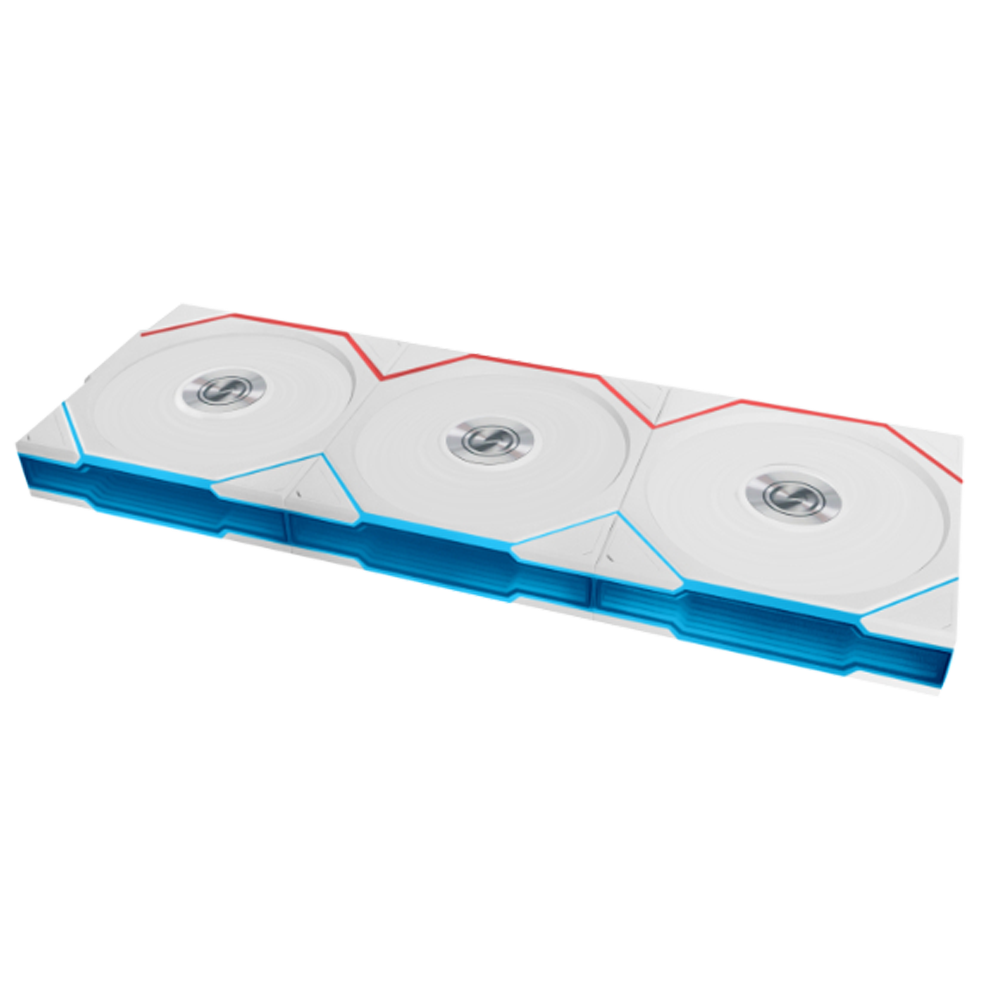 LIAN LI UNI FAN TL Reverse Wireless ARGB Beyaz 120mm Üçlü Kasa Fanı