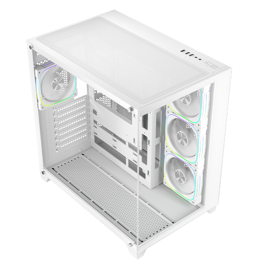 BitFenix COLII 750W 80+ Bronze ATX 3.1 Tempered Glass FRGB Beyaz ATX Mid Tower Kasa