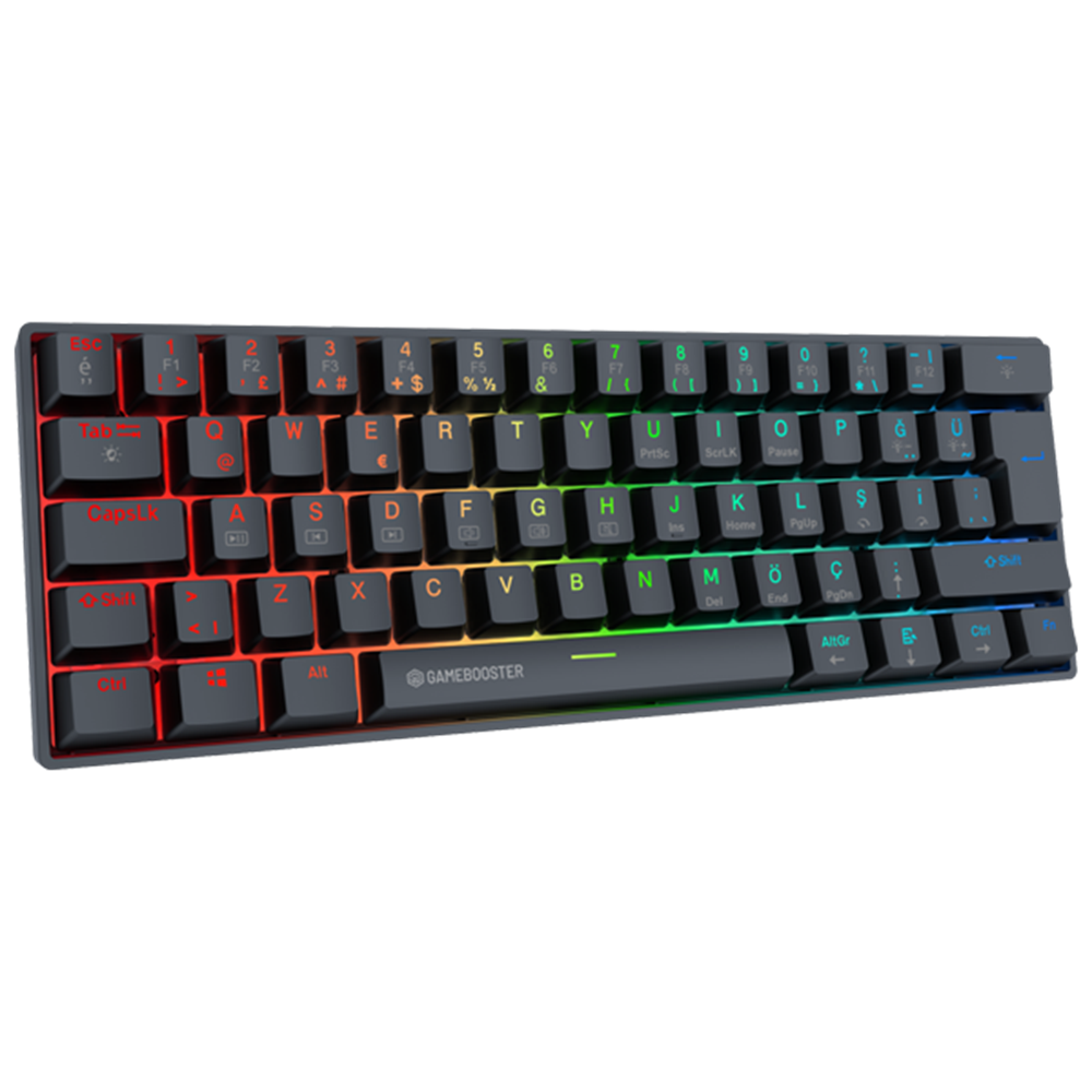 GameBooster Syma Red Switch RGB Siyah Mekanik Kablolu Gaming Klavye