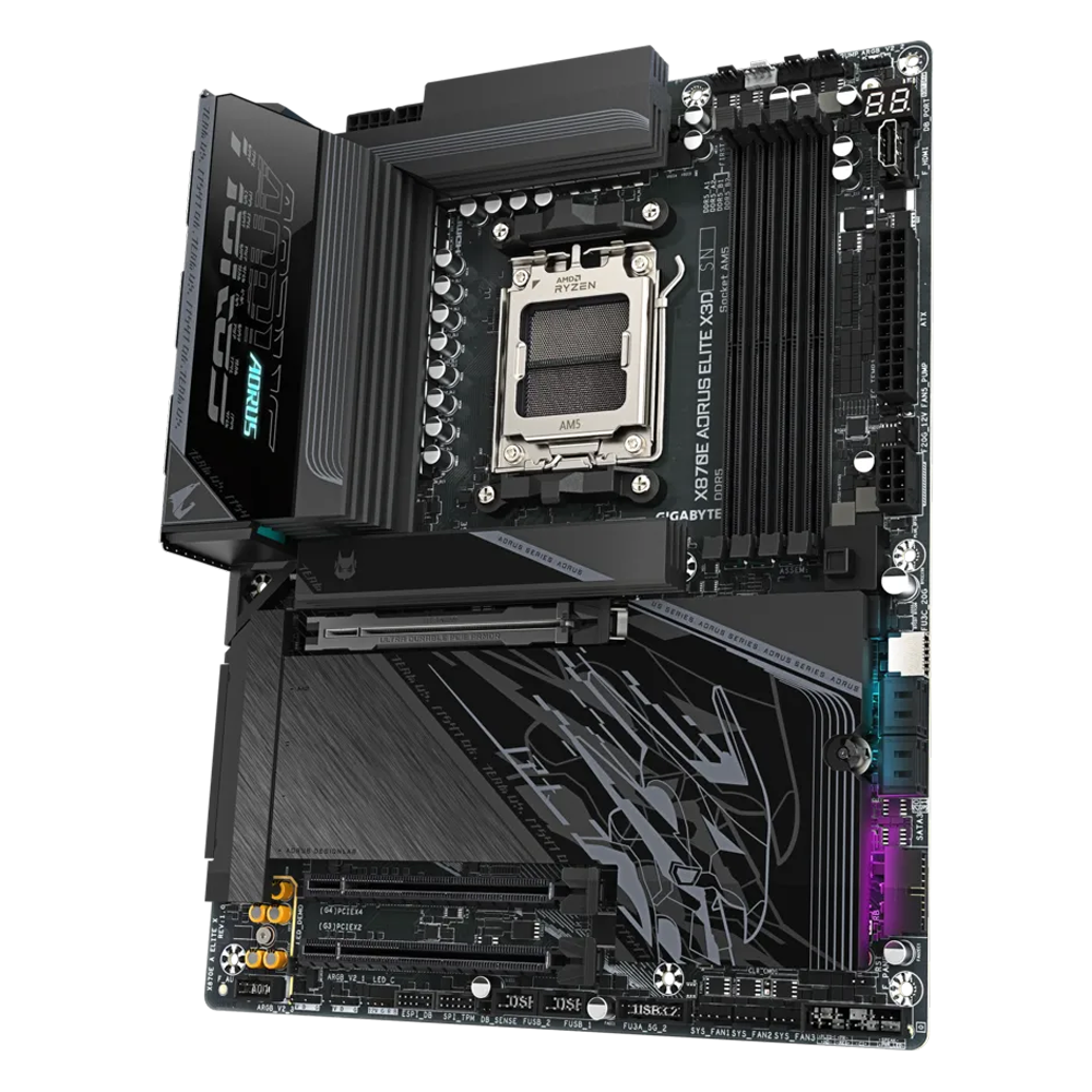 GIGABYTE X870E AORUS ELITE X3D WIFI7 9000MHz(OC) DDR5 Soket AM5 M.2 HDMI ATX Anakart