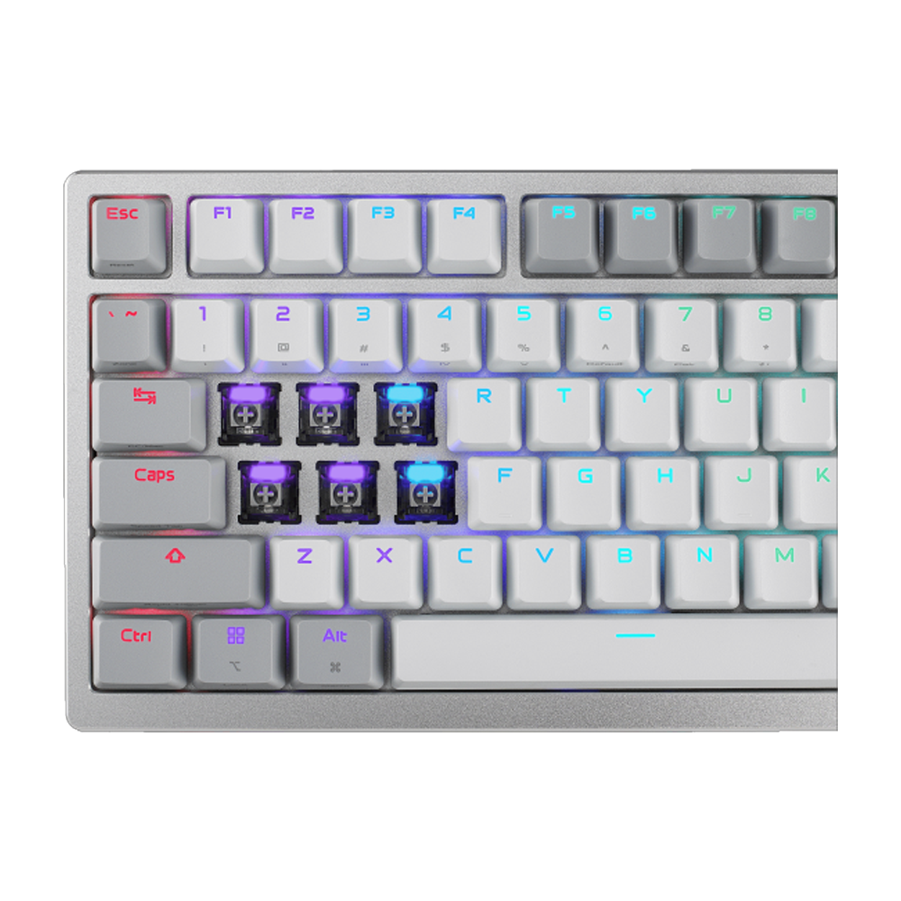 ASUS ROG AZOTH 96 HE ROG HFX V2 Manyetik Switch Kablosuz Türkçe RGB Beyaz Mekanik Gaming Klavye