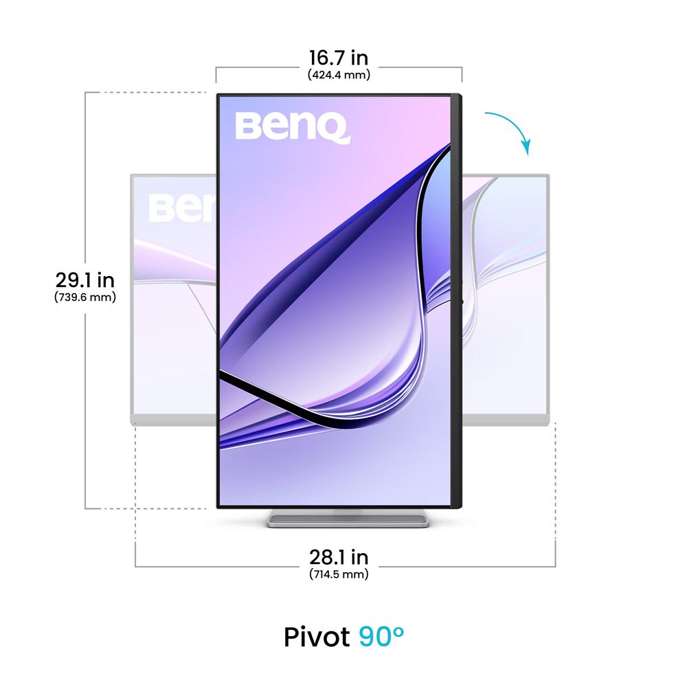 BenQ MA320UP 31.5" 60Hz 5ms HDMI USB-C HDR600 Pivot UHD IPS Macbook Uyumlu Monitör