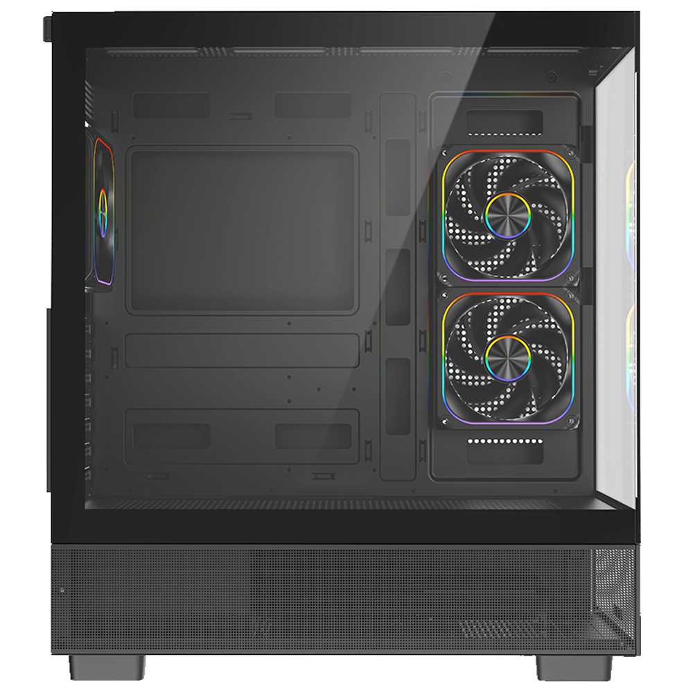 FAZEON F17 850W 80+ Bronze Tempered Glass Mesh ARGB USB 3.0 Siyah ATX Bilgisayar Kasası