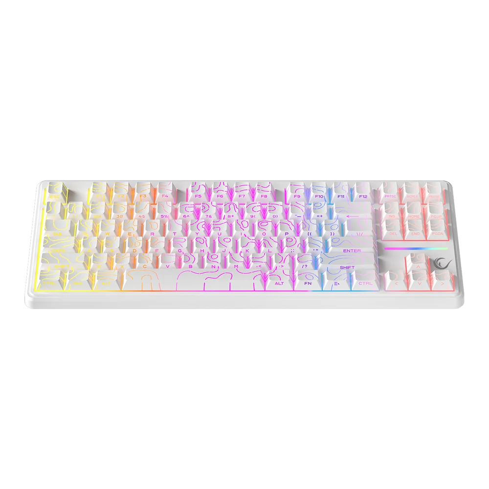 Rampage KB-R107 CRACK Membrane RGB Beyaz Kablolu Gaming Klavye