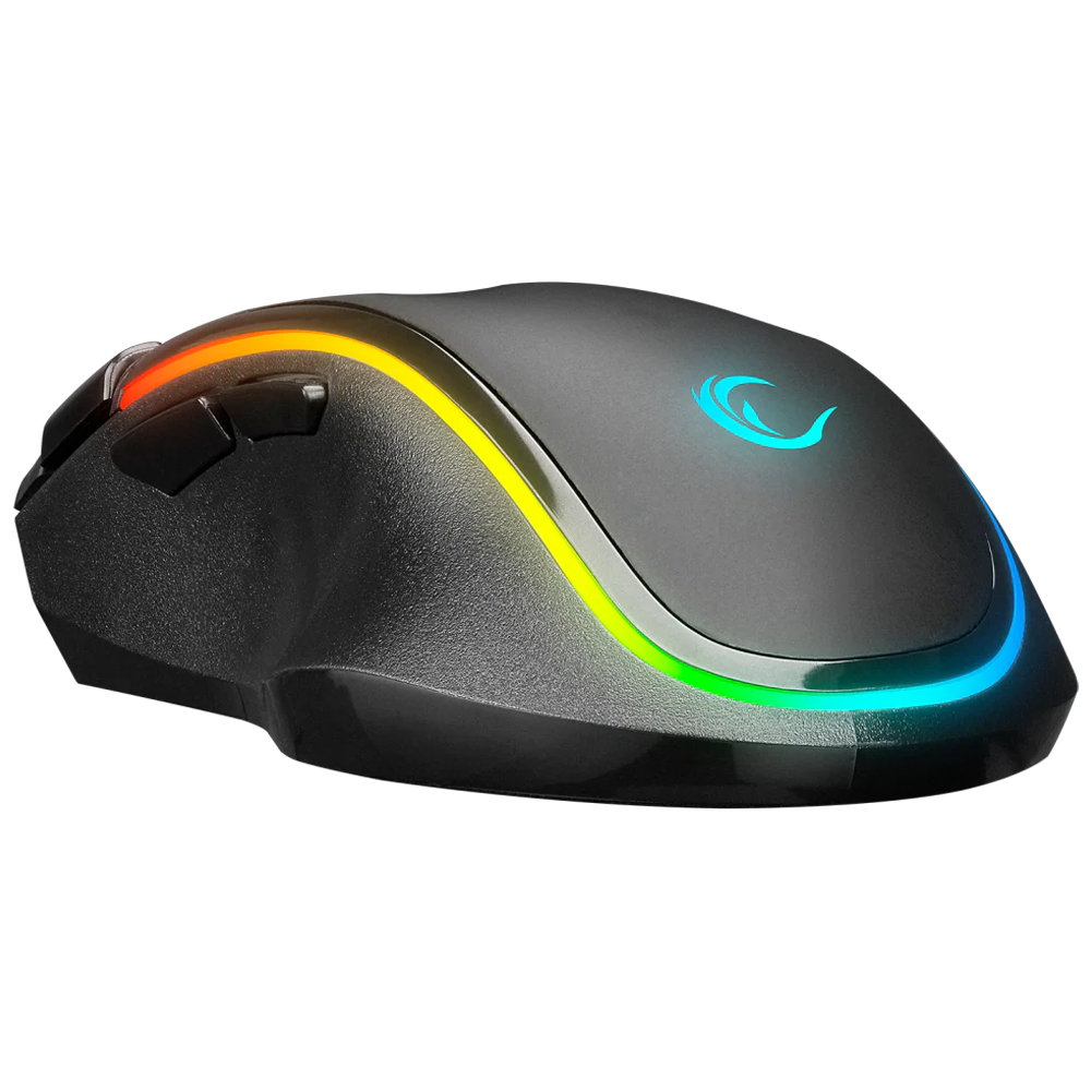 Rampage SMX-G72 GREEDY V2 12800DPI RGB Kablolu Siyah Gaming Mouse