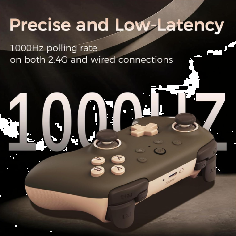 8BitDo Ultimate 2C Hall Efect Kablosuz Kahverengi Gamepad
