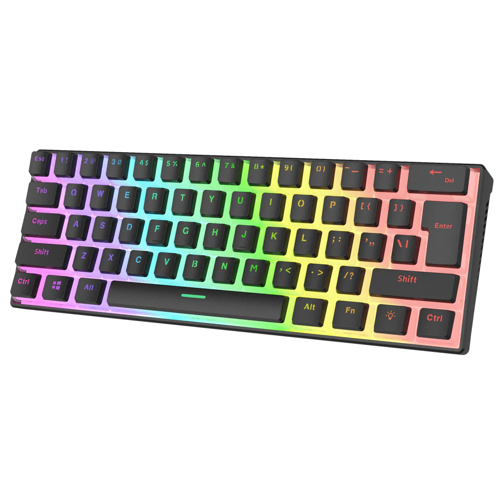Rampage RADIANT K11 Red Switch RGB Siyah İngilizce Kablolu Gaming Klavye
