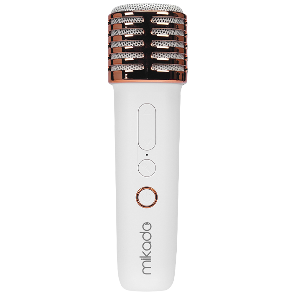 MIKADO MD-16BT Favorite 5W RGB 1200mAh Bluetooth Beyaz Mikrofonlu Karaoke Taşınabilir  Hoparlör