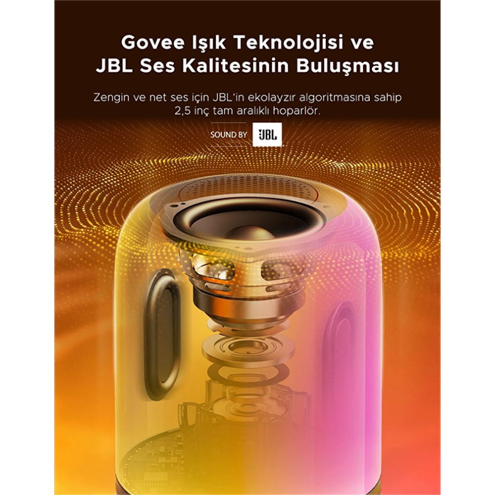 Govee 2 Pro JBL Hoparlörlü Masa Lambası