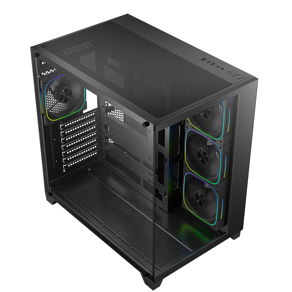 BitFenix COLII 750W 80+ Bronze ATX 3.1 Tempered Glass FRGB Siyah ATX Mid Tower Kasa