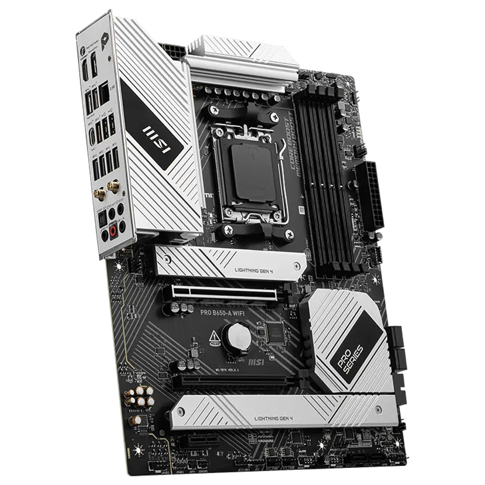 MSI PRO B650-A WIFI 7600MHz(OC) DDR5 Soket AM5 M.2 HDMI DP USB-C ATX Anakart